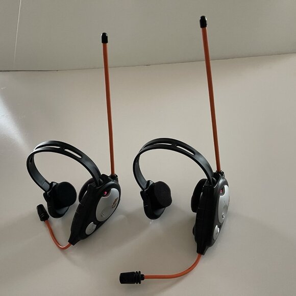 Harley Davidson Headset Kids 2004 Intercom Type Pair Set Toy Plastic WORKS Vtg - Picture 1 of 16